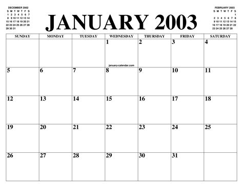Results January 2003 .